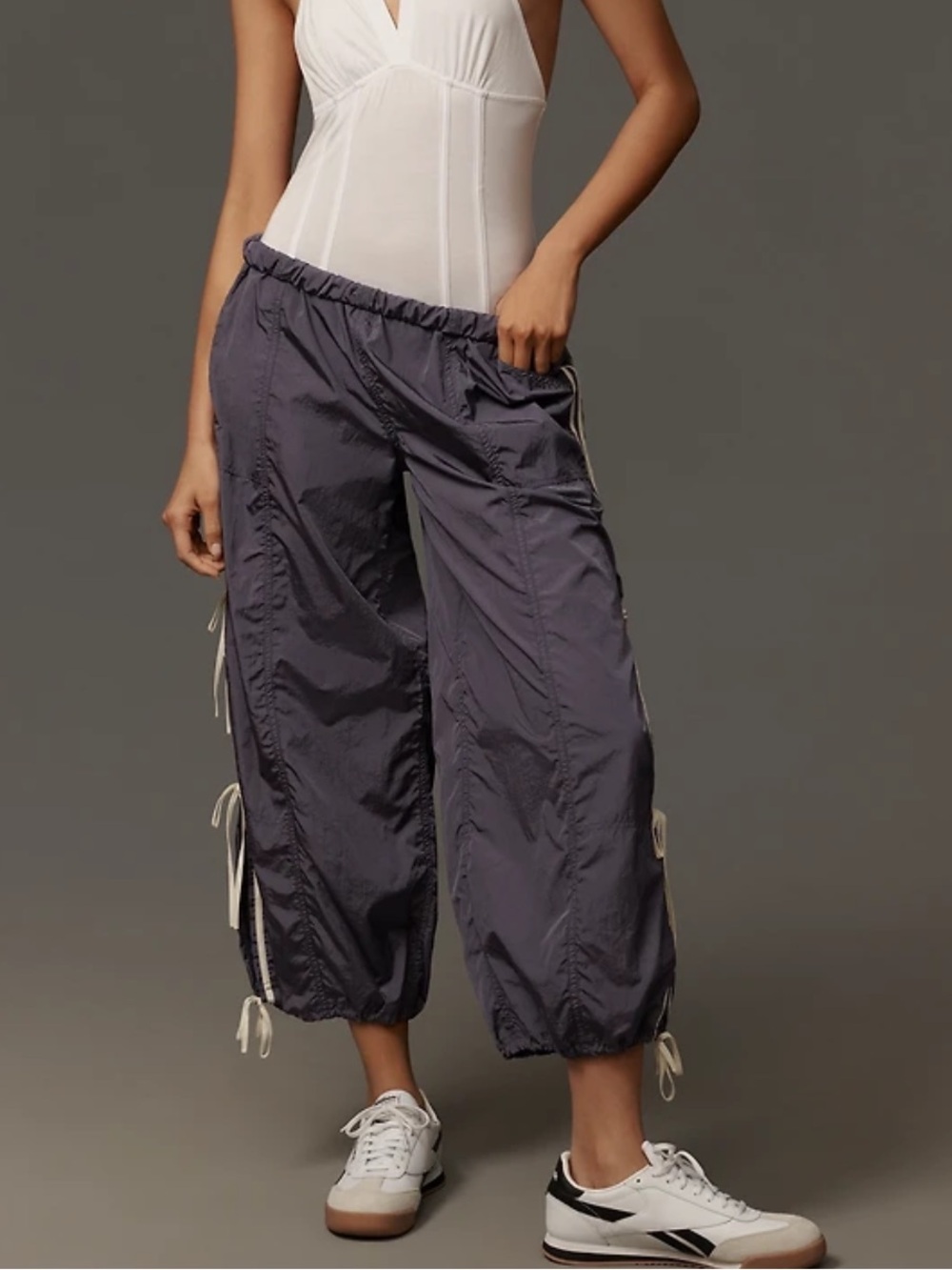 Daily Practice By Anthropologie Bow Line Track Pants - Picture 3 of 3
